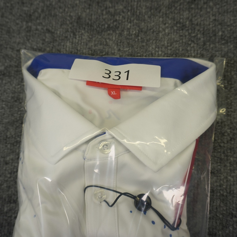 NEW Redvanly Hanson Polo Mens XL White Paint Splatter Performance Golf Shirt - Picture 9 of 9